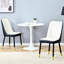 Élégant siège d'unité centrale blanc et noir à 2 pieds dorés pour une ambiance gracieuse (2) avec chaises en métal orné-884945444-884945442-884945446