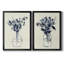 Indigo Floral Vase I - Ensemble de 2 reproductions de cadres photo sur toile-859639735-859639732