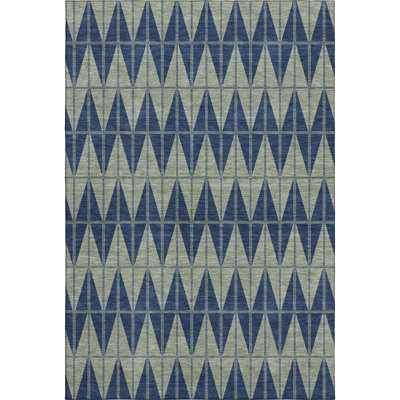 Premium Machine Washable Mayfield AMF2415 Chevron Rug