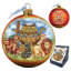 Holiday Splendor 3.5'' Handmade Glass Hanging Figurine Ornament