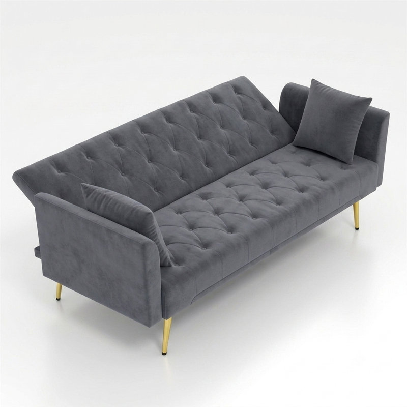 Chaise d'appoint 44,5 po avec repose-pieds, salon et chambre à coucher, Gris