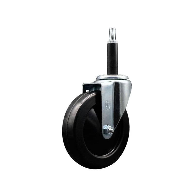 Roue en caoutchouc souple pivotante extensible 3/4 po SCC