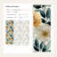 Papier peint floral aquarelle amovible moderne
