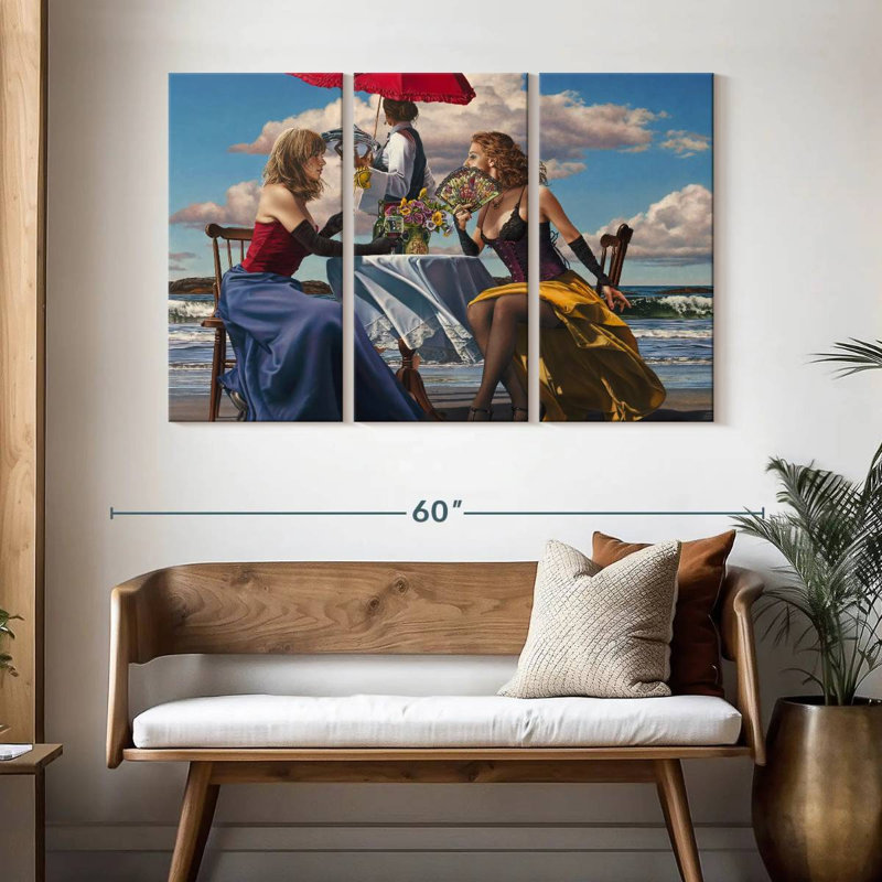 Leisha Cafe Oceanus, 32" H x 50" W
