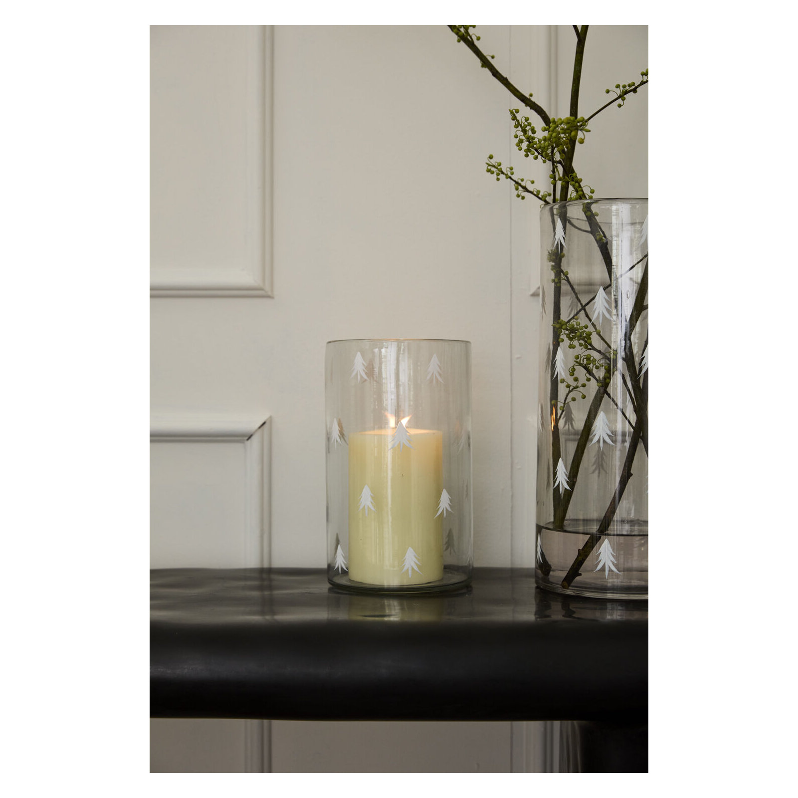 Ovelia 10" Glass Tabletop Votive Holder, 10" H x 6" W x 6" D