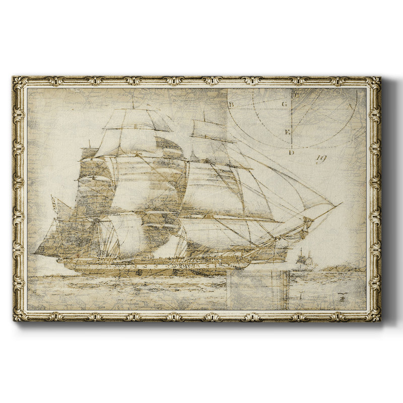 Ghost Ship I - Wrapped Canvas Print, 18" W x 12" H