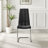 Everson High Gloss 4 Seat Extendable Dining Set with Luxury Faux Leather Upholstered Dining Chairs-1443101643