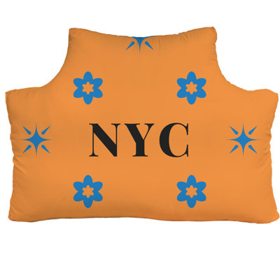 New York Basketball Headboard Pillow