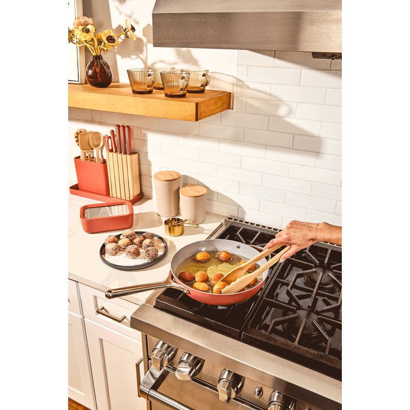 Caraway Nonstick Ceramic Fry Pan, 12", Perracotta