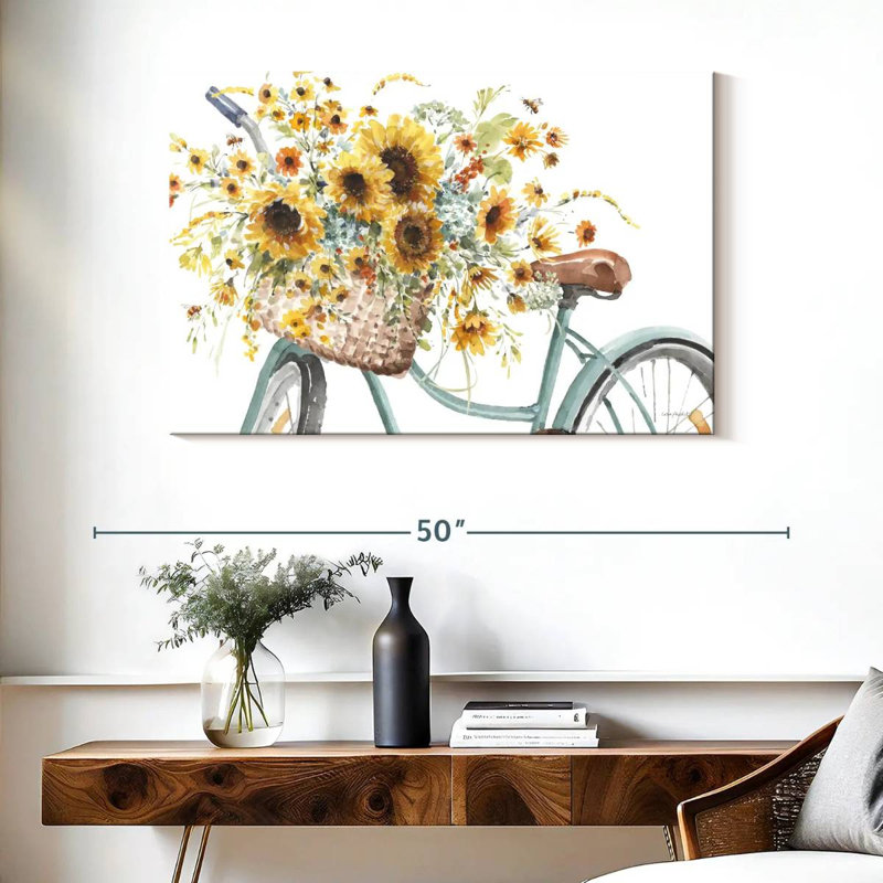 Tournesols pour toujours II, H 26 po x l 39 po