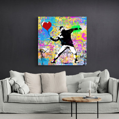 «Balloon Thrower» par Stephen Chambers, impression sur toile tendue