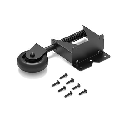 Skysen Steel Wood Fence Gate Caster With Nylon Wheel Black
