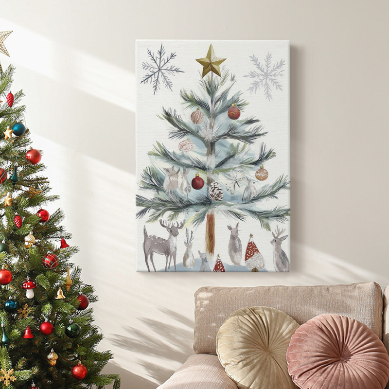 Art des Fêtes de Noël - Toile tendue avec châssis CCXXII, H 27 po x l 18 po