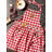 Christmas Apron Christmas Gingham Cotton Apron Sets