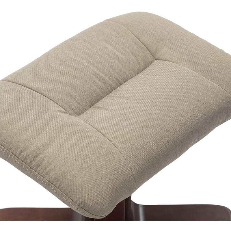 Gentilis 77cm Wide Swivel Ergonomic Recliner, Brown, Pumice