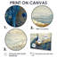 «Harbuck Golden Aqua and Agate Peacock Landscape II», art mural sur toile paon-556829836-556829833-556829832