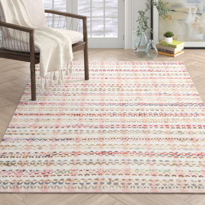Bester Hand Woven Cotton Plaid Rug