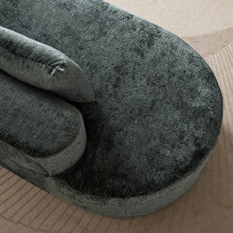 Canapé modulaire de conception moderne - Chenille 4 de 114 po avec siège spacieux, excellent soutien, 4 coussins pour le revêtement de la chambre à coucher 4, coussins extra profonds et larges, combinaison pour la maison