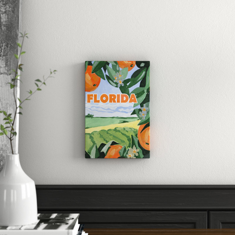 Somewhere In Florida - No Frame Print on Canvas, 30cm H x 20cm W x 3.81cm D