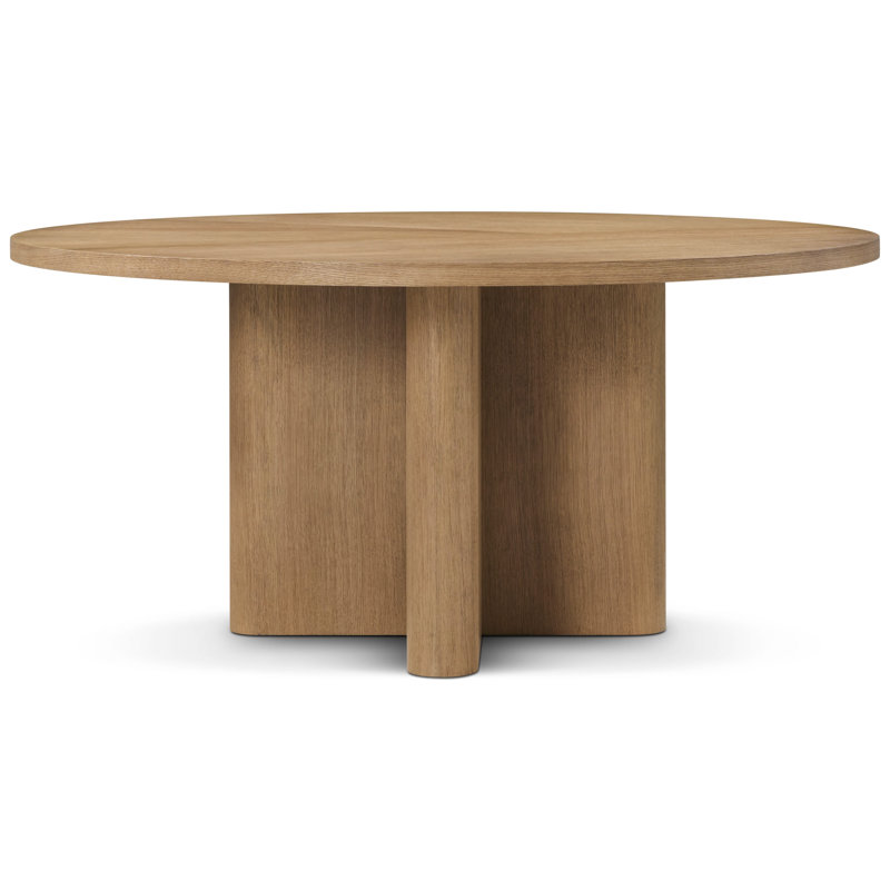 Kyoto Dining Table, 30" H x 62.99" L x 62.99" W, Natural