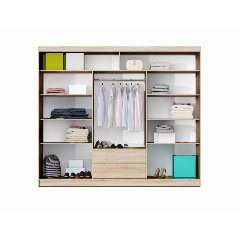 Manufactured Wood Wardrobe, Oak