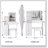 Compact Vanity Table Set With LED Mirror, Power Station, Hair Dryer Bracket, And Padded Stool For Small Bedrooms-1424777430