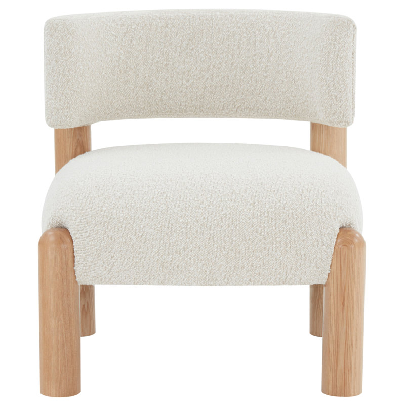 Lilou Upholstered Barrel Chair, Cream