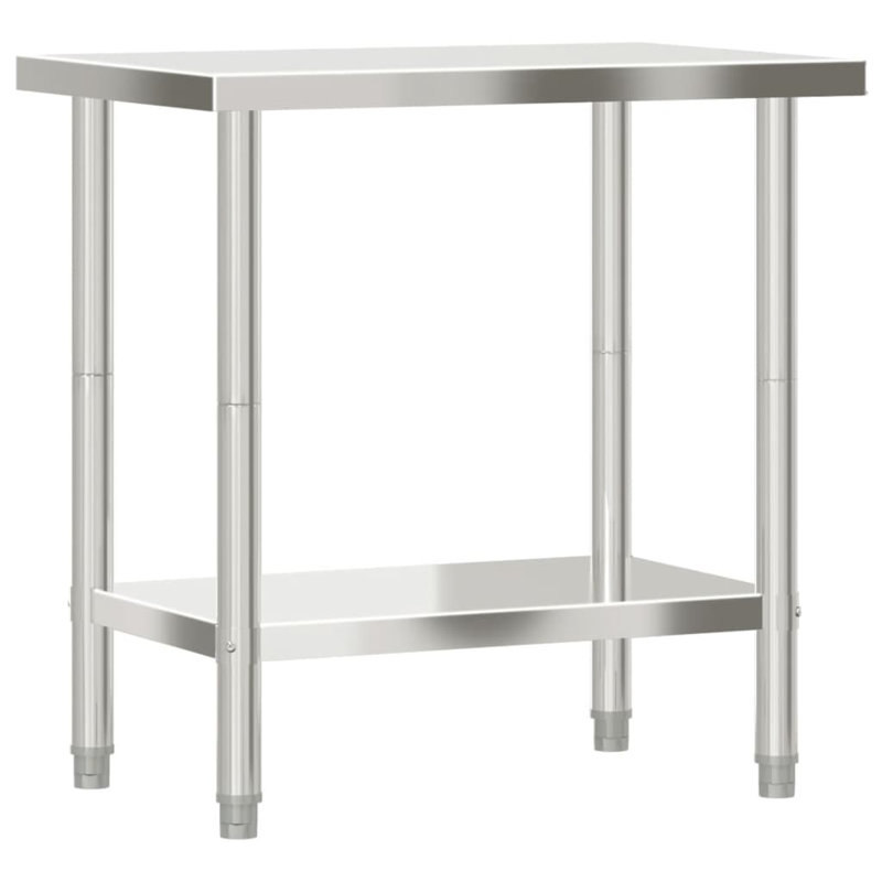 Table de travail en acier inoxydable l 11,8 po x L 21,7 po, 32,5 po x 21,7 po x 33,5 po