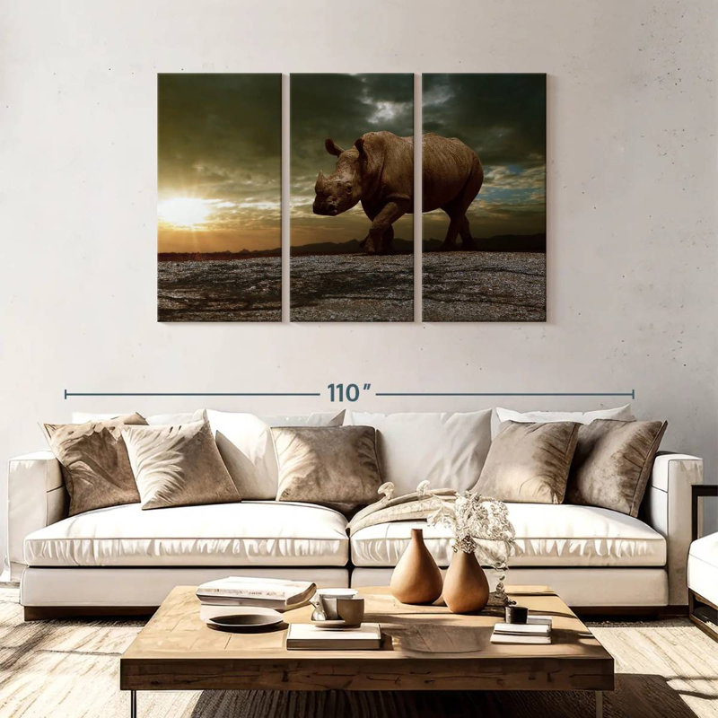 Brampt African Safari Brampt, 48" H x 74" W