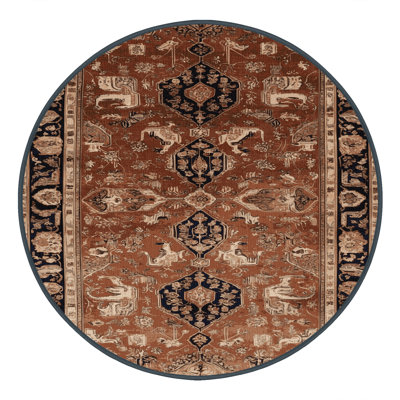 Tapis brun lavable à la machine