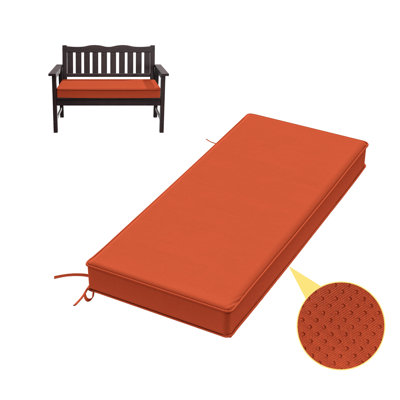 3" Thick Anti-Slip Bench Cushion For Indoor And Outdoor Use