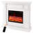 Electric Fireplace with Mantel, Electric Fireplace Insert, With Timer, Remote Control, Adjustable Flame Color, 1400W-150295633