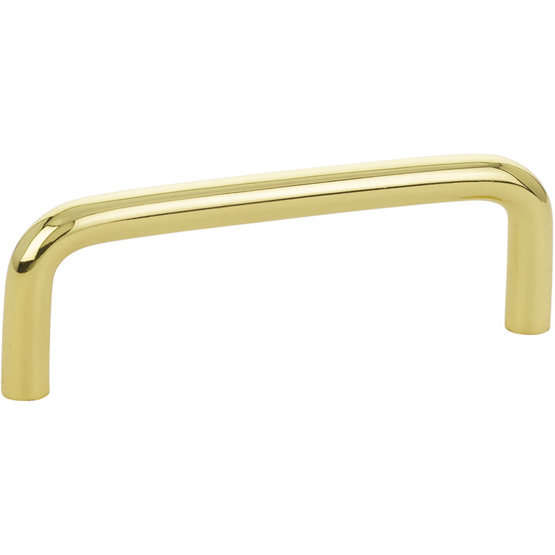 Lafayette Fixed . Birdcage Pull, 3.5, Bright Brass