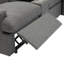 Fauteuil inclinable modulaire 104 po avec prise de courant, gris foncé et boîte de rangement 104 po, boîte, porte-gobelets, ports et douille pour la maison-1569116895