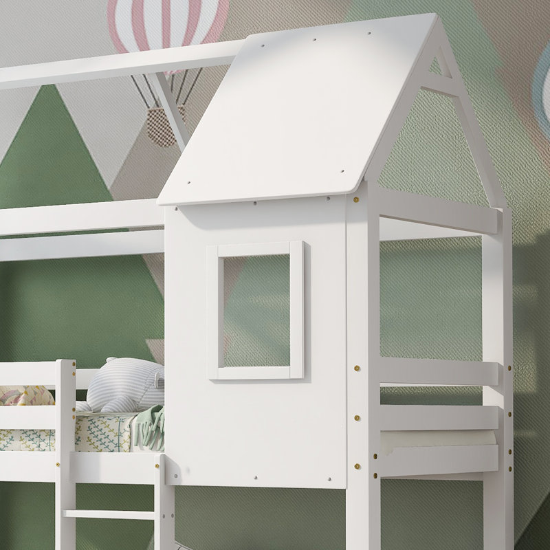 Funches Single (3') Bunk Bed, White