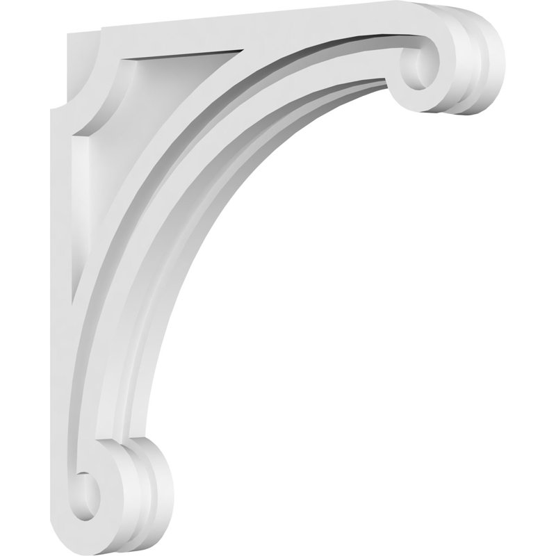 1 7/8"W X 14"D X 14"H Arch Architectural Grade PVC Corbel, 14" H x 14" W x 1.875" D