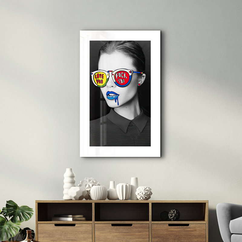 Élégante peinture murale en verre trempé de 13,8 po x 21,7 po | 100% verre trempé, épaisseur: 0,16 pouce | Imprimé UV pour des couleurs éclatantes | Parfait pour la décoration intérieure, le salon et les espaces de bureau