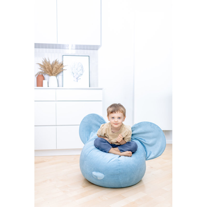 Refillable Classic Bean Bag, Blue