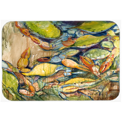 Caroline's Treasures Jubilee Crab Glass Cutting Board