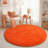 Solid Rug Soft Fluffy Orange Indoor Area Rug for Living Room Bedroom Nursery Kids Room-805677152-837503048