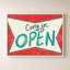 «Retro Open Sign» par Jen Bucheli - Impression sur toile