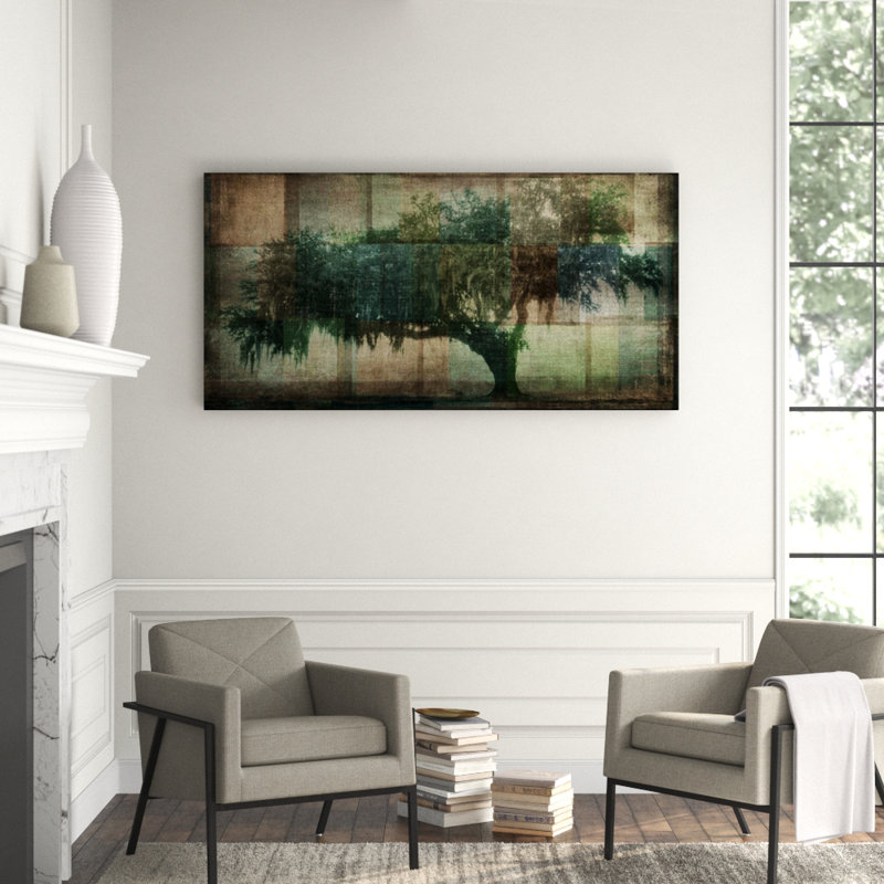 Tranquil Tree Print by Emma Brooks, 40" H x 80" W x 1.5" D, Outdoor