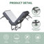 Lit pliant de 75 po x 46 po de large avec tête de lit réglable, lit extra long escamotable pour les personnes de grande taille, matelas en mousse viscoélastique de 5 po, lit d'invité robuste sur roulettes, lit simple spacieux