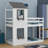 Bunk Bed With Roof, Window, Guardrail, Ladder-357218318