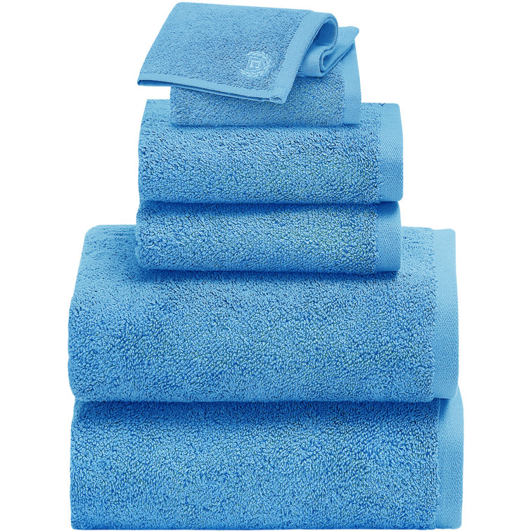 100% Cotton Solid Color Quick Dry Bath Towel Set (hand Towel (6