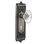 Egg & Dart Plate with Decorative Keyhole and Oval Fluted Crystal Door Knob