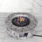 Outdoor Fire Pit 40000 - 8H Fuel Burning, Fiber Reinforced Concrete Body, Stainless Steel Area, Propane And Natural Gas, Gray Modern Fireplace Burn Time, Concrete, Propane/Natural Theme