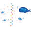 Whale Kids Wall Sticker