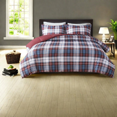 All Season Bedding Sets, Microfiber King Plaid Modern Home Comfort
