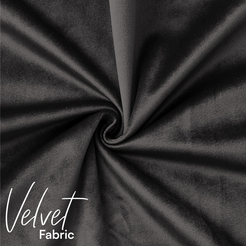 Luxurious Velvet Cushion Covers for Sofa Or Bed (Set Of 2), Black